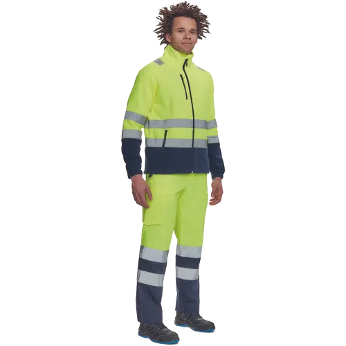 Jacheta fleece cu benzi reflectorizante Cerva SEVILLA HV, 100% poliester, 280 gr/mp [2]