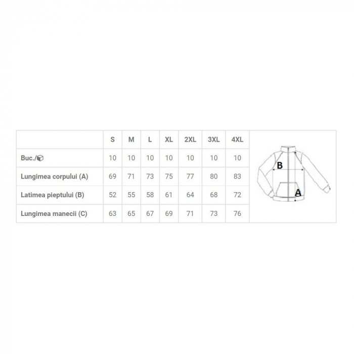 Jacheta fleece Kariban K912 ENZO, microfleece, 300 gr/mp, fermoar scurt [2]