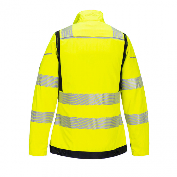 Jacheta ignifuga reflectorizanta dama Portwest FR715, 60% modacrilic, 39% bumbac, 1% fibre carbon, 280 gr/mp [2]