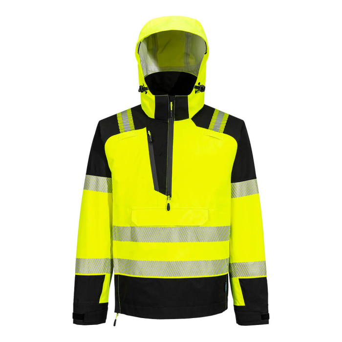 Jacheta impermeabila reflectorizanta cu gluga Portwest T161 PW3 HI-VIS (3L), 100% poliester, 160 gr/mp [3]