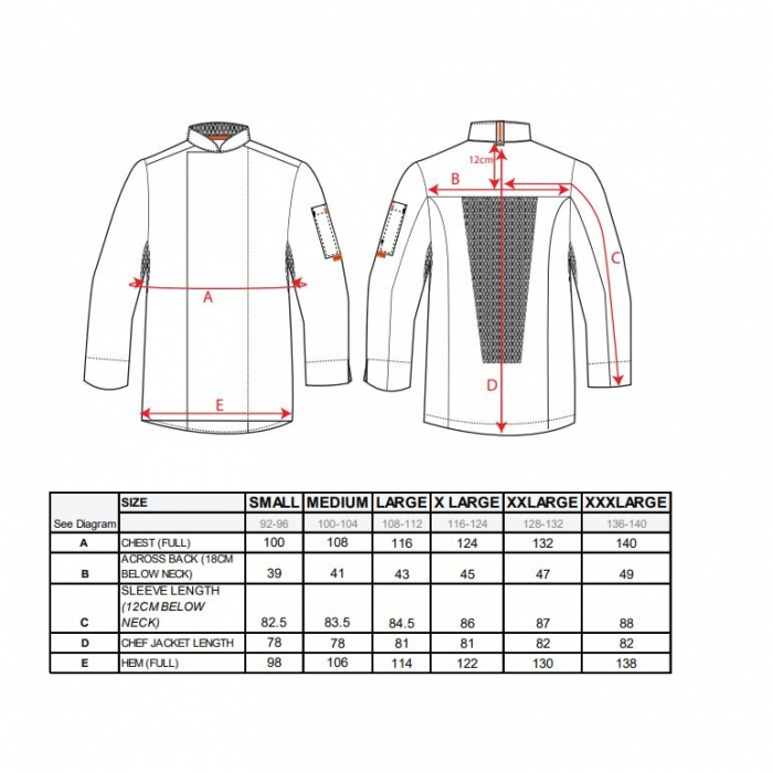 Jacheta bucatar Portwest MESH AIR C838, 65% poliester, 35% bumbac, 190g [2]