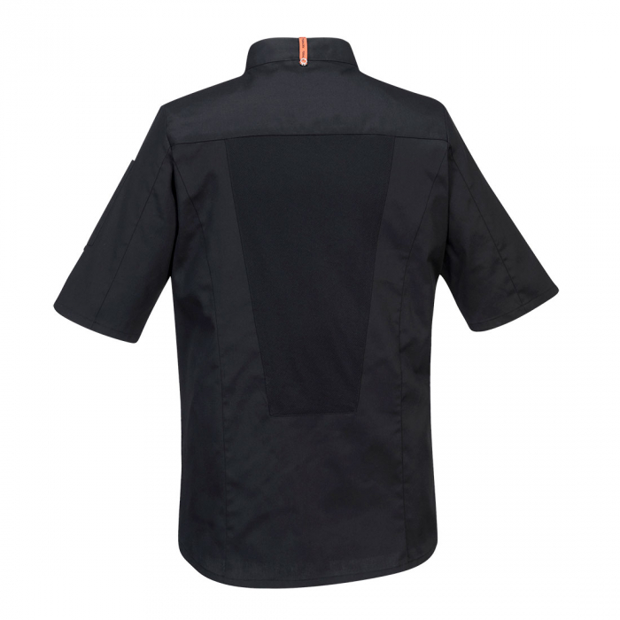 Jacheta cu maneca scurta bucatar Portwest MESH AIR C738,  65% poliester, 35% bumbac, 190g [2]