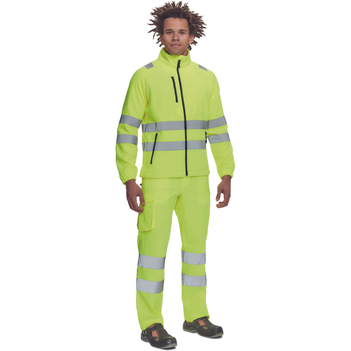 Jacheta reflectorizanta Cerva ALMERIA HV FLEECE, 100% poliester, 280 gr/mp [2]