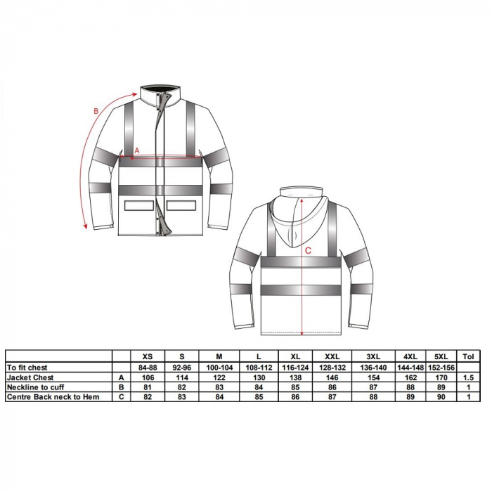 Jacheta reflectorizanta ignifuga Portwest SEALTEX FLAME FR41, antistatica, 100% poliester, 260g [2]