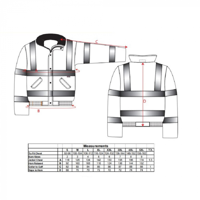 Jacheta reflectorizanta Portwest BOMBER RT62, 100% poliester, 190 gr/mp [2]