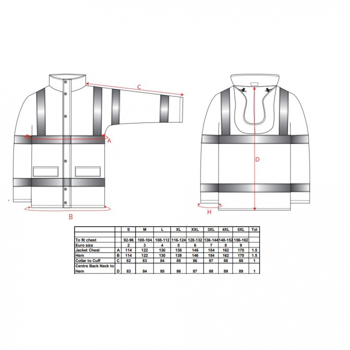 Jacheta reflectorizanta Portwest SEALTEX ULTRA RT50, 100% poliester, 185 gr/mp, necaptusita [2]