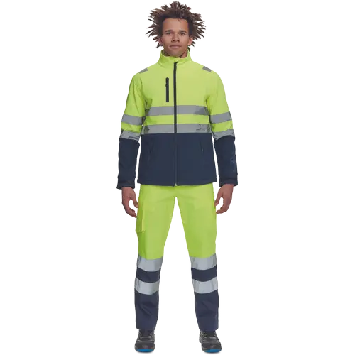 Jacheta reflectorizanta softshell Cerva GRANADA HV SOFTSH, 94% poliester, 6% elastan, 300 gr/mp [2]