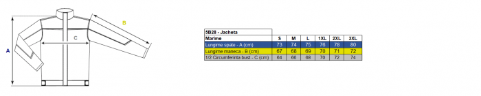 Jacheta reflectorizanta vatuita de iarna Renania MALMO, 100% poliester [2]