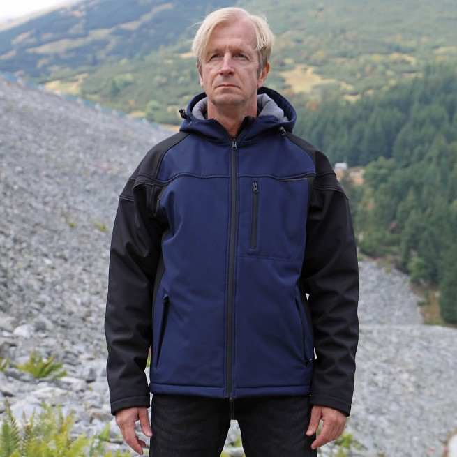 Jacheta softshell cu gluga Stenso PRISMA SOFTSHELL WINTER, 100% poliester, 240 gr/mp [2]