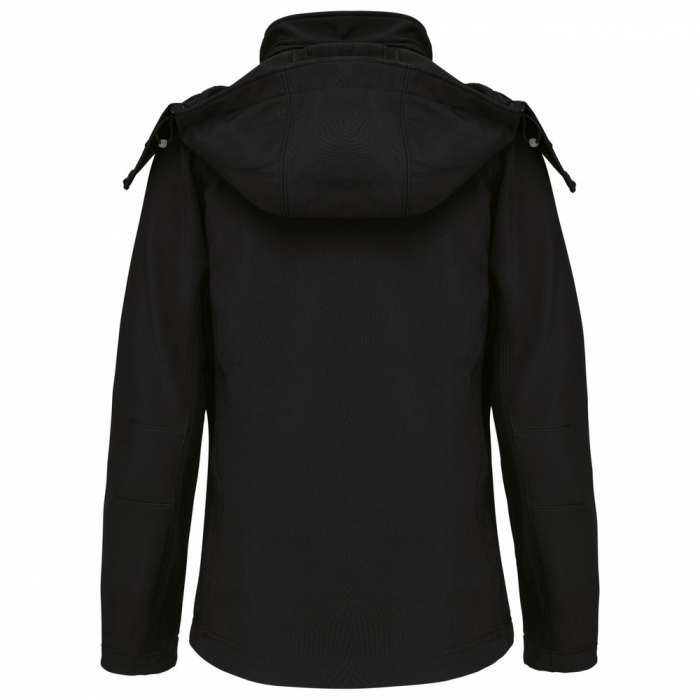 Jacheta softshell dama Kariban K414, 95% poliester, 5% elastan, 340 gr/mp, gluga detasabila [4]