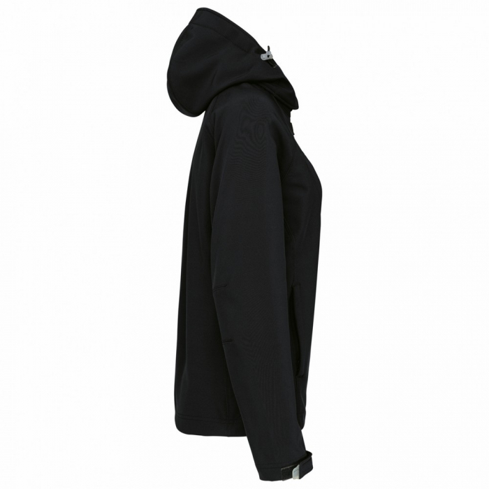 Jacheta softshell dama Kariban K414, 95% poliester, 5% elastan, 340 gr/mp, gluga detasabila [3]