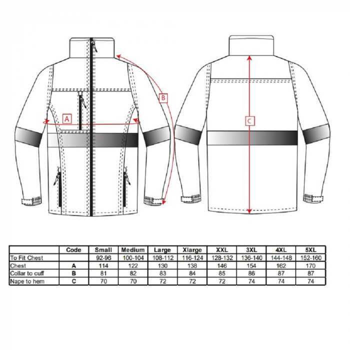 Jacheta softshell cu benzi reflectorizante Portwest IONA TK54, 94% poliester, 6% elastan, 310g [2]