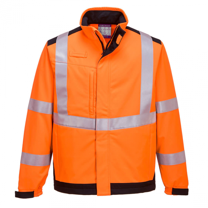 Jacheta softshell reflectorizanta Portwest MODAFLAME MULTI-NORM ARC MV72, 100% poliester, 350g [1]