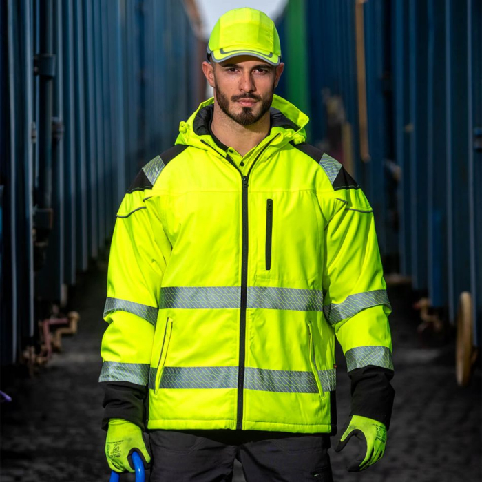 Jacheta softshell reflectorizanta Stenso PRISMA HV, 100% poliester, 290 gr/mp [2]