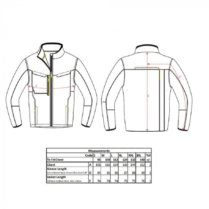 Jacheta softshell Portwest ECO HYBRID WX3 T753, 94% poliester reciclat, 6% elastan, 280g [2]
