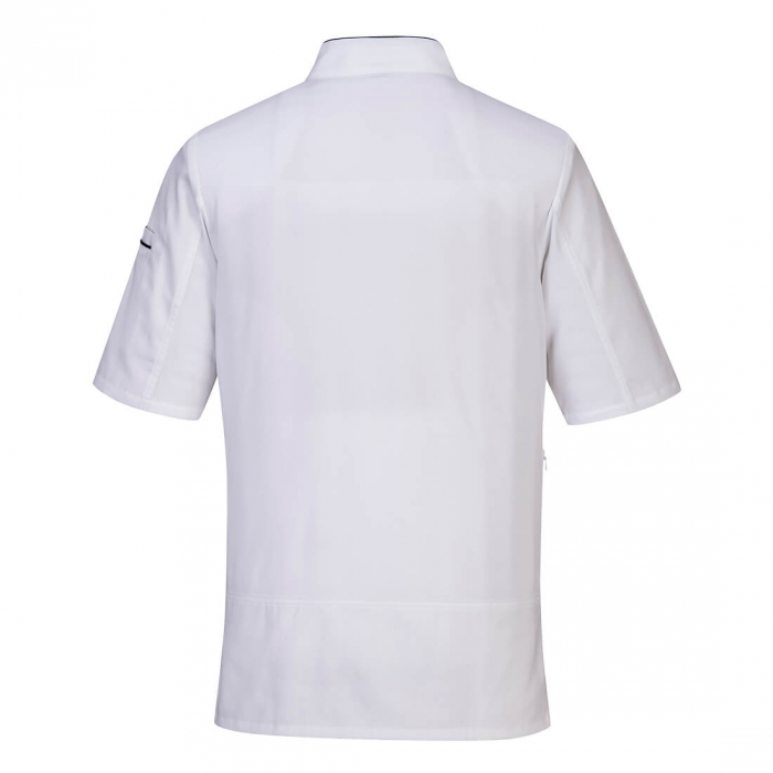 Jacheta cu maneca scurta bucatar Portwest SURREY CHEFS C735, 100% bumbac, 190g [3]