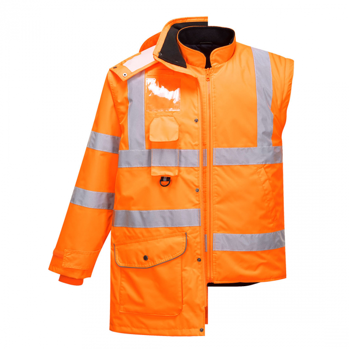 Jacheta reflectorizanta Portwest TRAFFIC 7IN1 RIS RT27, 100% poliester, 190 gr/mp [18]