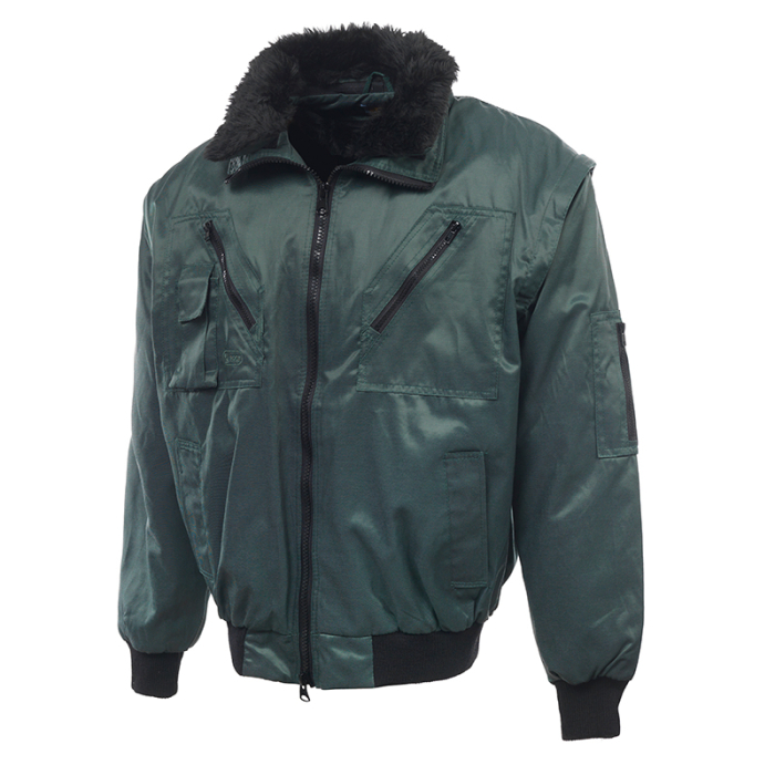 Jacheta vatuita de iarna Rock Safety INUIT, 55% bumbac, 45% PES hidrofug, captuseala detasabila [3]