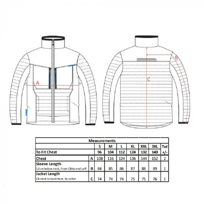 Jacheta matlasata Portwest BUFFLE HYBRID T752 KX3, 94% Poliester, 6% elastan, 310g [2]