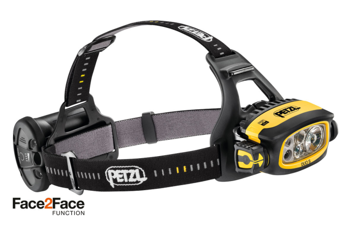 Lanterna Petzl Duo S E80Chr, IP67, 1100 lumeni, compatibila cu casca VERTEX [1]