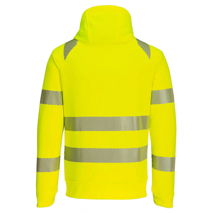 Hanorac cu gluga si fermoar Portwest DX484 PW3 Hi-Vis, 100% poliester, 330 gr/mp [3]