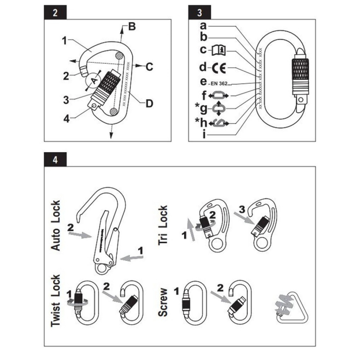 LS Carabiniera din otel Vertiqual ANNAPURNA 0223, 25 kN, 165g, 110/58 mm, alpinism utilitar [4]