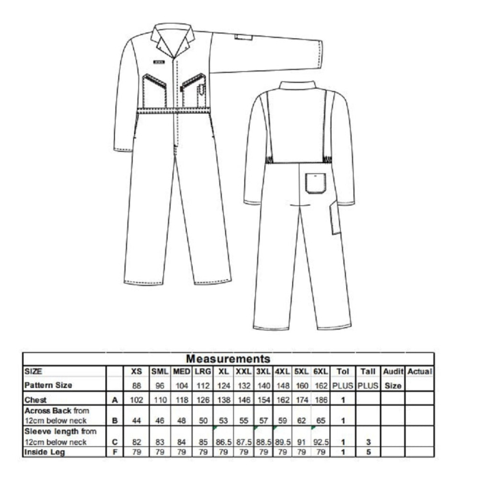 LS Combinezon de lucru Portwest LIVERPOOL C813, cu fermoar, 65% poliester, 35% bumbac, 245 gr/mp [2]
