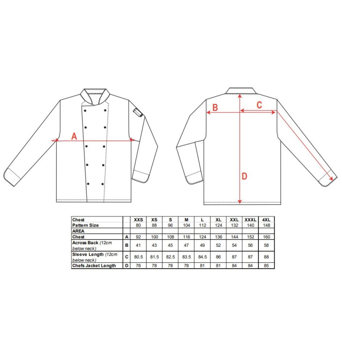 LS Jacheta bucatar Portwest SOMERSET CHEFS C834, 65% poliester, 35% bumbac, 190g [2]