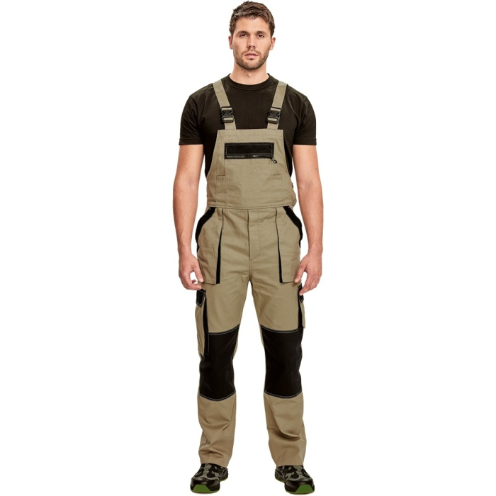 LS Pantaloni salopeta cu pieptar Cerva MAX SUMMER, 100% bumbac subtire, 200 gr/mp [2]