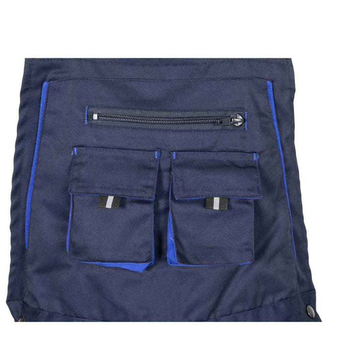 LS Pantaloni salopeta cu pieptar Renania FIJI, tercot 65/35, 235gr/mp [6]
