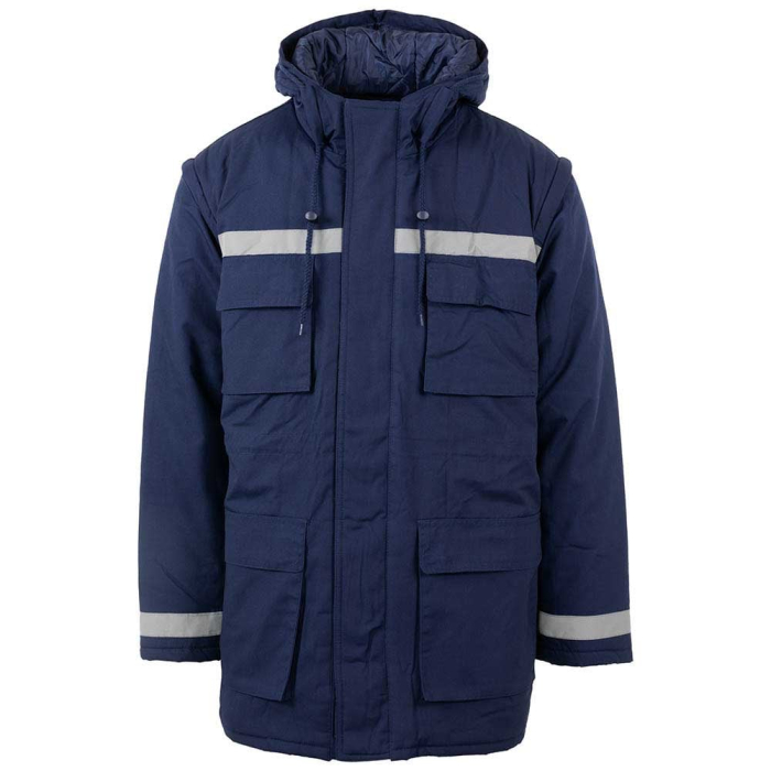 LS Scurta vatuita de iarna cu benzi reflectorizante Renania PRAG, tercot 65/35 [7]