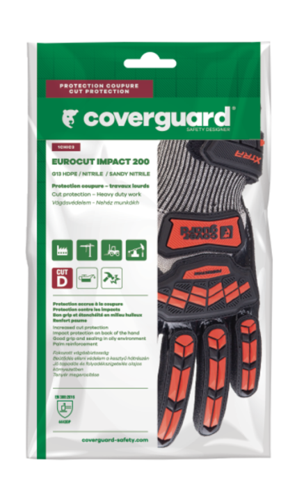 Manusi de protectie impact Coverguard EUROCUT IMPACT 200 1CHIC30, CUT D, impregnate cu nitril [4]