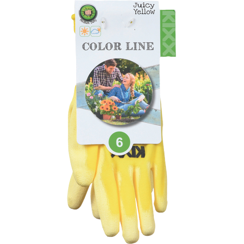 Manusi de protectie Kixx JUICY YELLOW, impregnate in poliuretan [2]