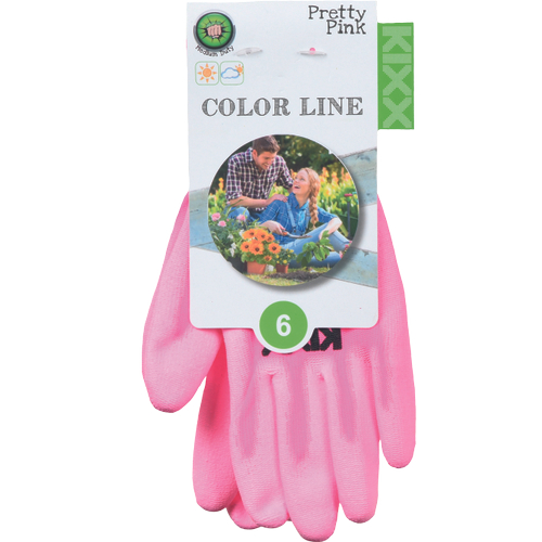 Manusi de protectie Kixx PRETTY PINK, impregnate in poliuretan [2]
