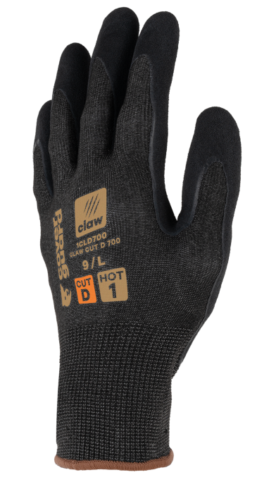 Manusi de protectie la taiere Coverguard CLAW CUT D 700 1CLD700, HPPE, CUT D, impregnate cu latex, fara fibra de sticla [2]
