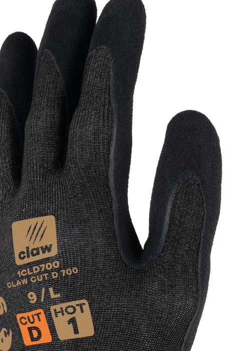 Manusi de protectie la taiere Coverguard CLAW CUT D 700 1CLD700, HPPE, CUT D, impregnate cu latex, fara fibra de sticla [3]