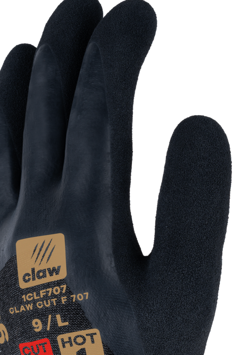 Manusi de protectie la taiere Coverguard CLAW CUT F 707 1CLF707, HPPE, CUT F, impregnate cu latex, fara fibra de sticla [3]
