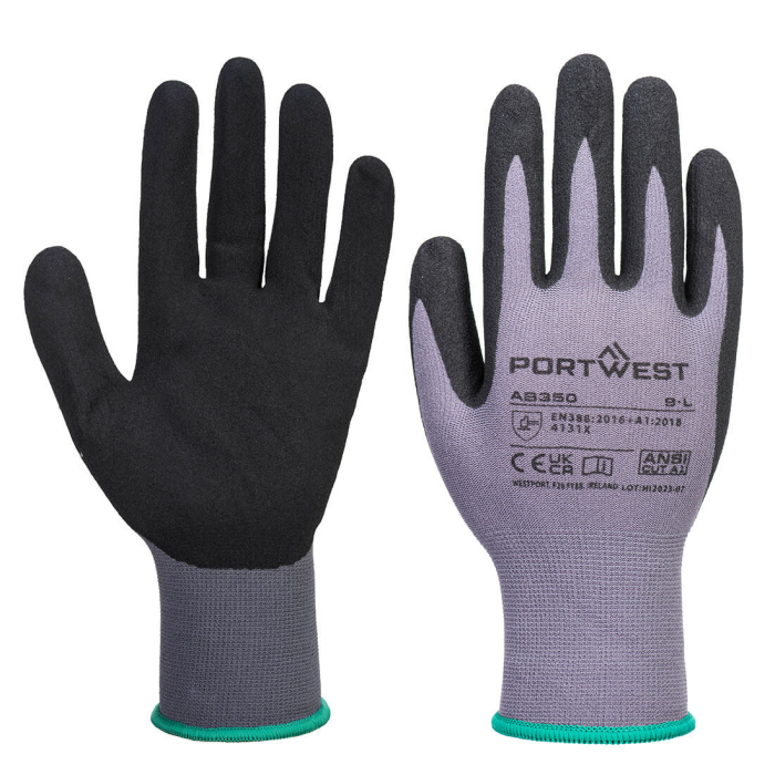 Manusi de protectie Portwest DERMIFLEX ESSENTIAL, impregnate in nitril, set 12 per [1]
