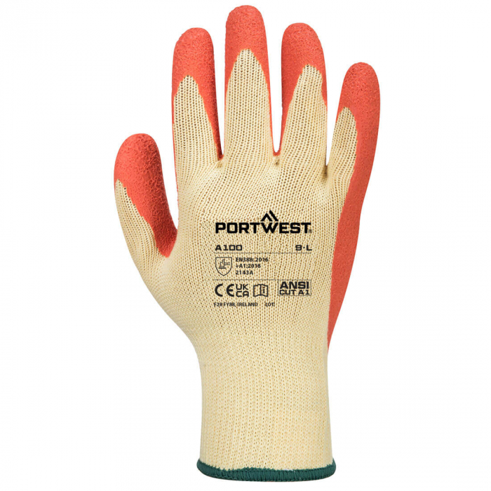 Manusi de protectie Portwest A100 GRIP, impregnate in latex [1]