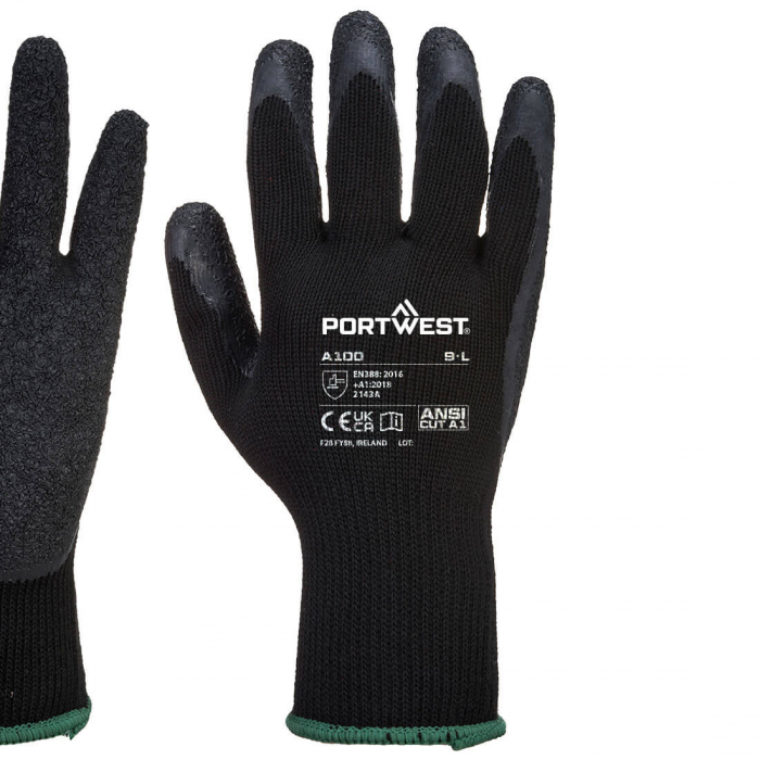 Manusi de protectie Portwest A100 GRIP, impregnate in latex [1]