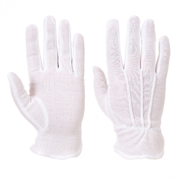 Manusi de protectie Portwest A080 MICRODOT, 100% bumbac, picouri PVC [2]
