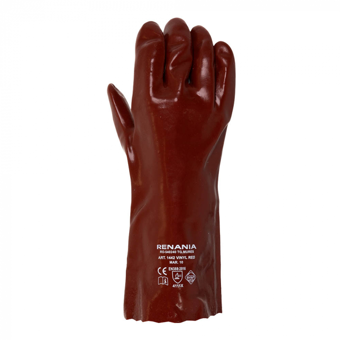 Manusi de protectie Renania VINYL RED, impregnate in PVC [4]
