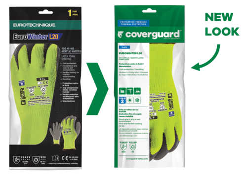 Manusi de protectie termica Coverguard EUROWINTER L20 1LAFO, Hi-Viz, impregnate cu latex [3]