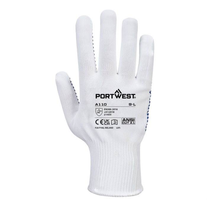 Manusi de protectie textile Portwest A110 POLKA DOT, cu aplicatii PVC anti alunecare [3]