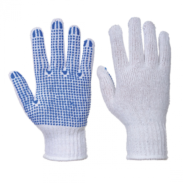 Manusi de protectie textile Portwest A111, cu aplicatii PVC anti alunecare [1]