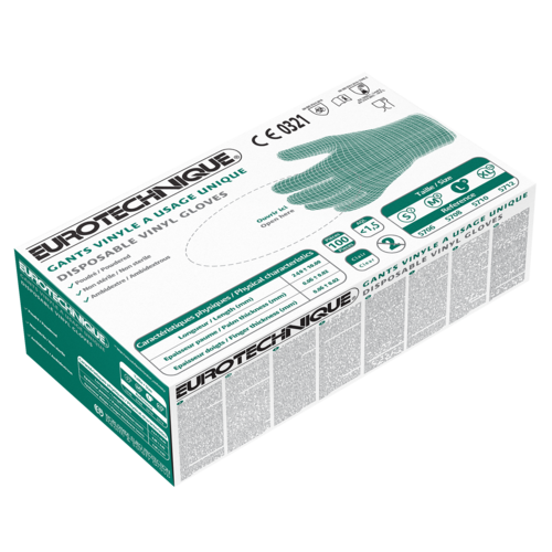 Manusi din vinil pudrate Coverguard EURO-ONE 5710 MO5710, unica folosinta, 100 buc/cutie [2]