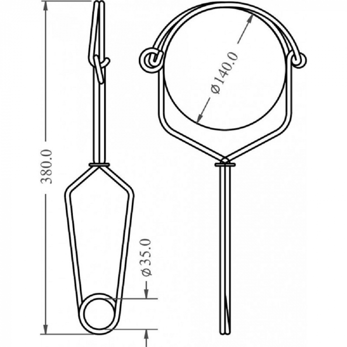 Mijloc ancorare Kratos FA5020914 140 mm, 23 KN, inox [3]