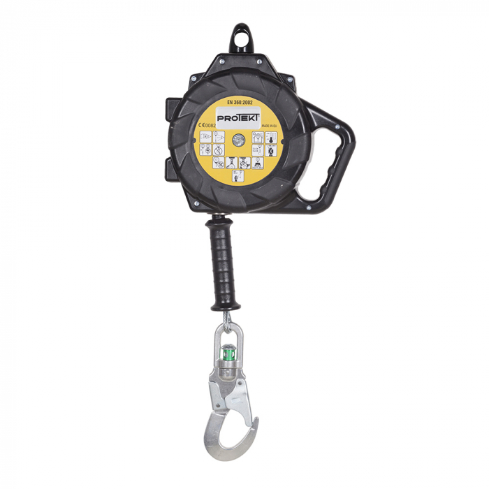 Opritor de cadere retractabil Protekt CR250V-15, cu carabiniera AZ002ASI [3]