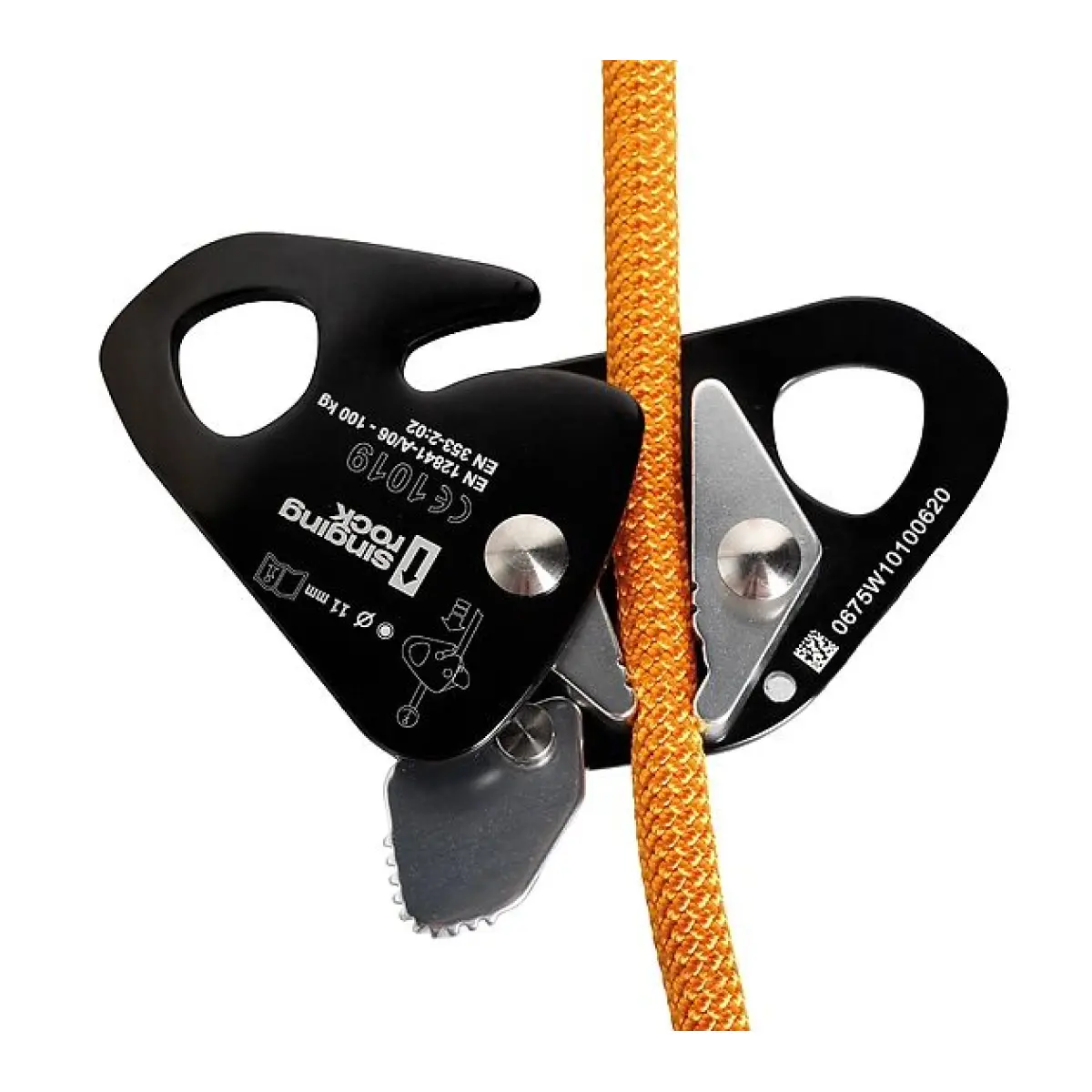 Opritor de cadere Singing Rock LOCKER W1010BB09, 188g, potrivit pentru corzi statice de 11mm [4]