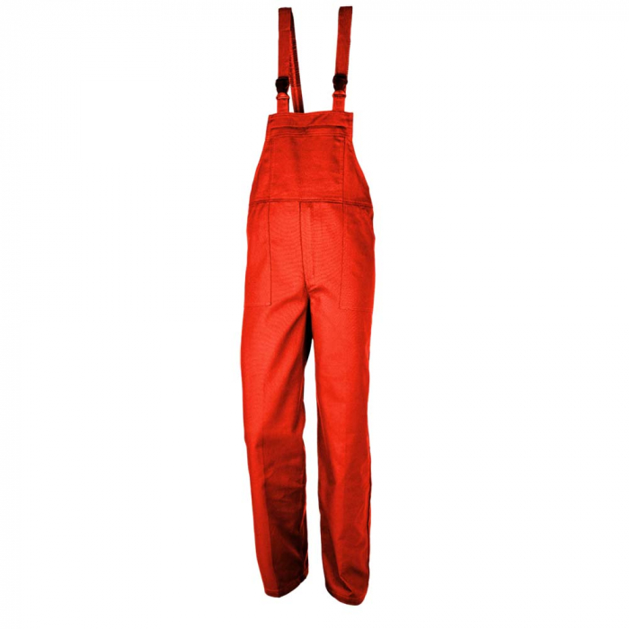 Pantalon salopeta cu pieptar Renania LOVE VANTAGGIO, 100% bumbac, 250gr/mp [6]